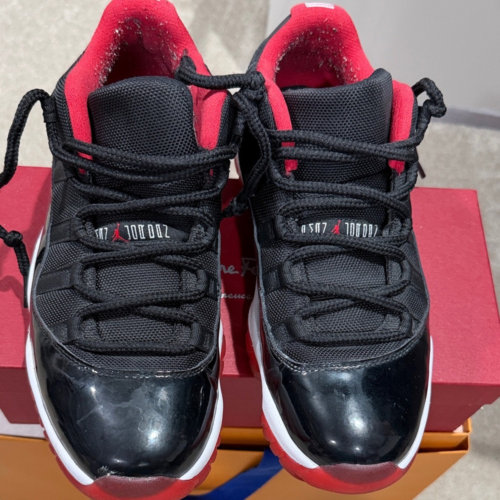Jordan Black and Red Sneakers